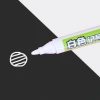 The Baok MP2904 white marker pen can be filled with ink, has a thick oil-based quick-drying waterproof marker pen, and is a high-gloss art pen details Picture